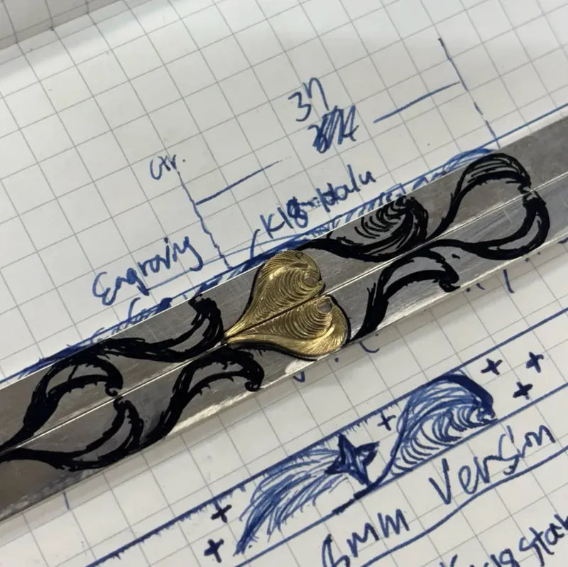 8mm K18 Nalu Bangle