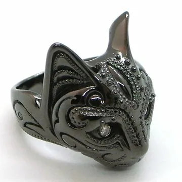 BBM 貓戒（Diamond eyes, Black Nickel Plateing）
