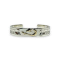 K18 motif 12mm Makau Bangle (Lino Finis)