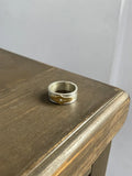 K18 Square Arabesque Ring