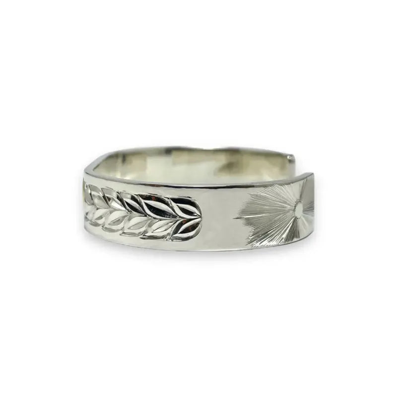 K18 motif 12mm Makau Bangle (Lino Finis)