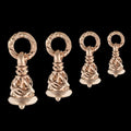 Crane Bell Pendant, 18k Rose Gold
