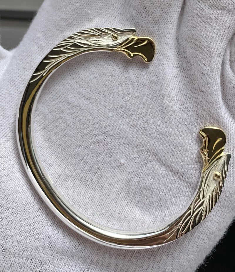 Eiki Eagle Face Bangle