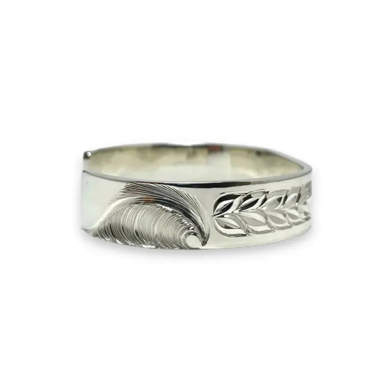 K18 motif 12mm Makau Bangle (Lino Finis)
