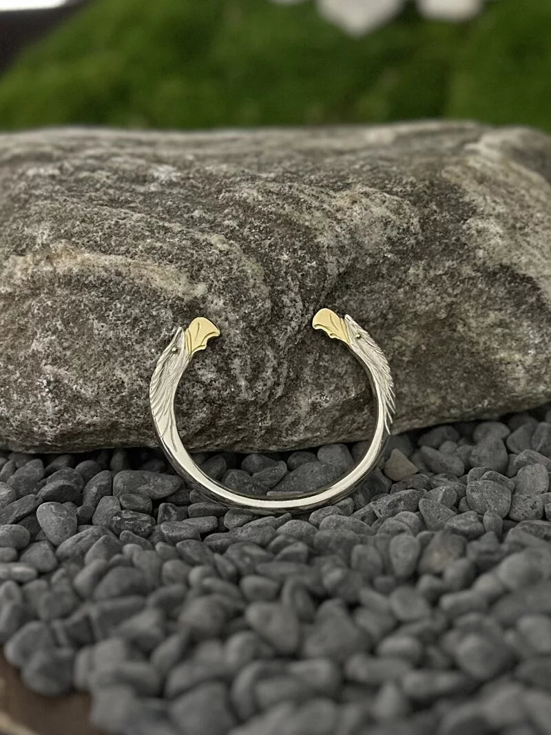 Eiki Eagle Face Bangle