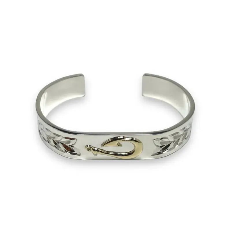 K18 motif 12mm Makau Bangle (Lino Finis)