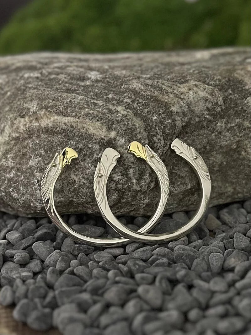Eiki Eagle Face Bangle