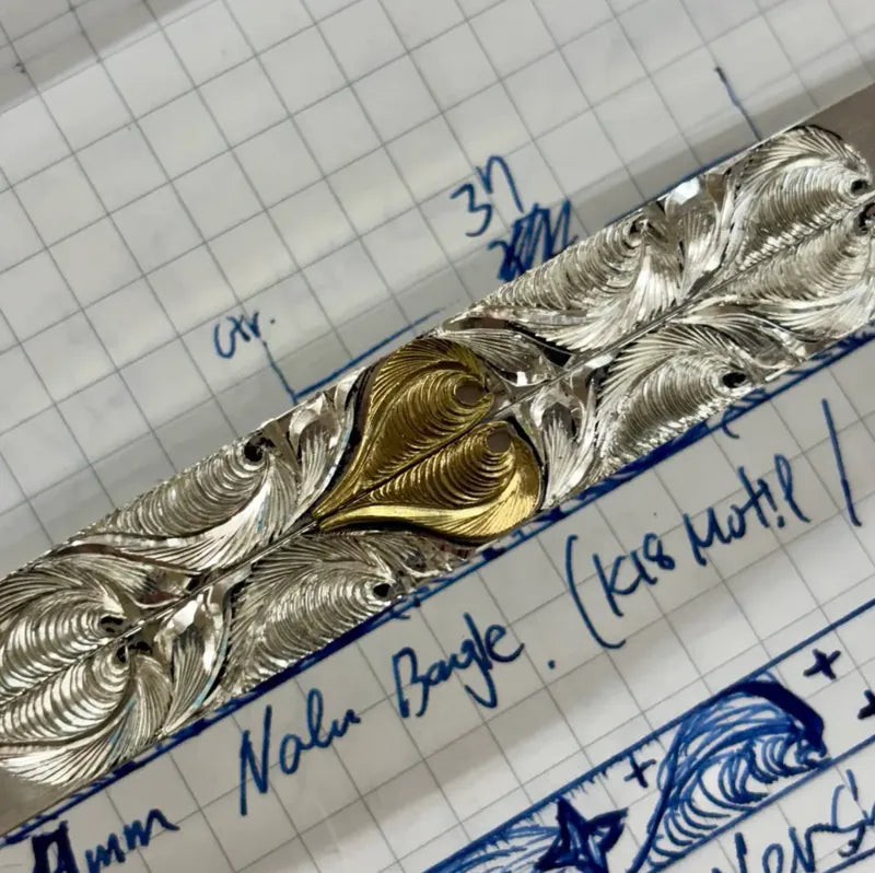 8mm K18 Nalu Bangle