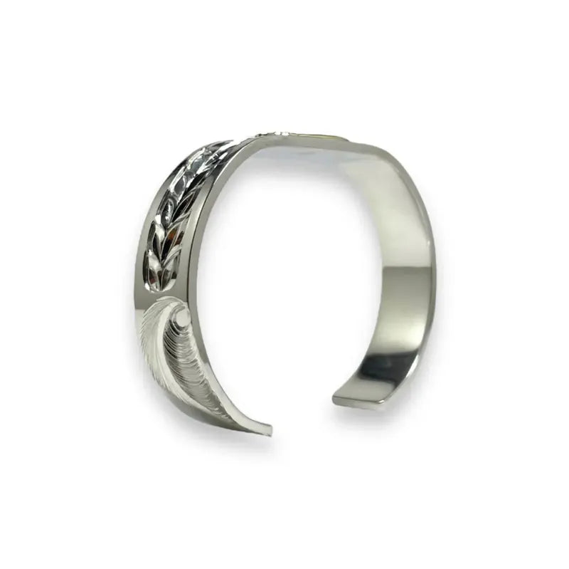 K18 motif 12mm Makau Bangle (Lino Finis)