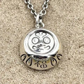 BBM Daruma Doll Pendant With Stone (Sliver Chain)