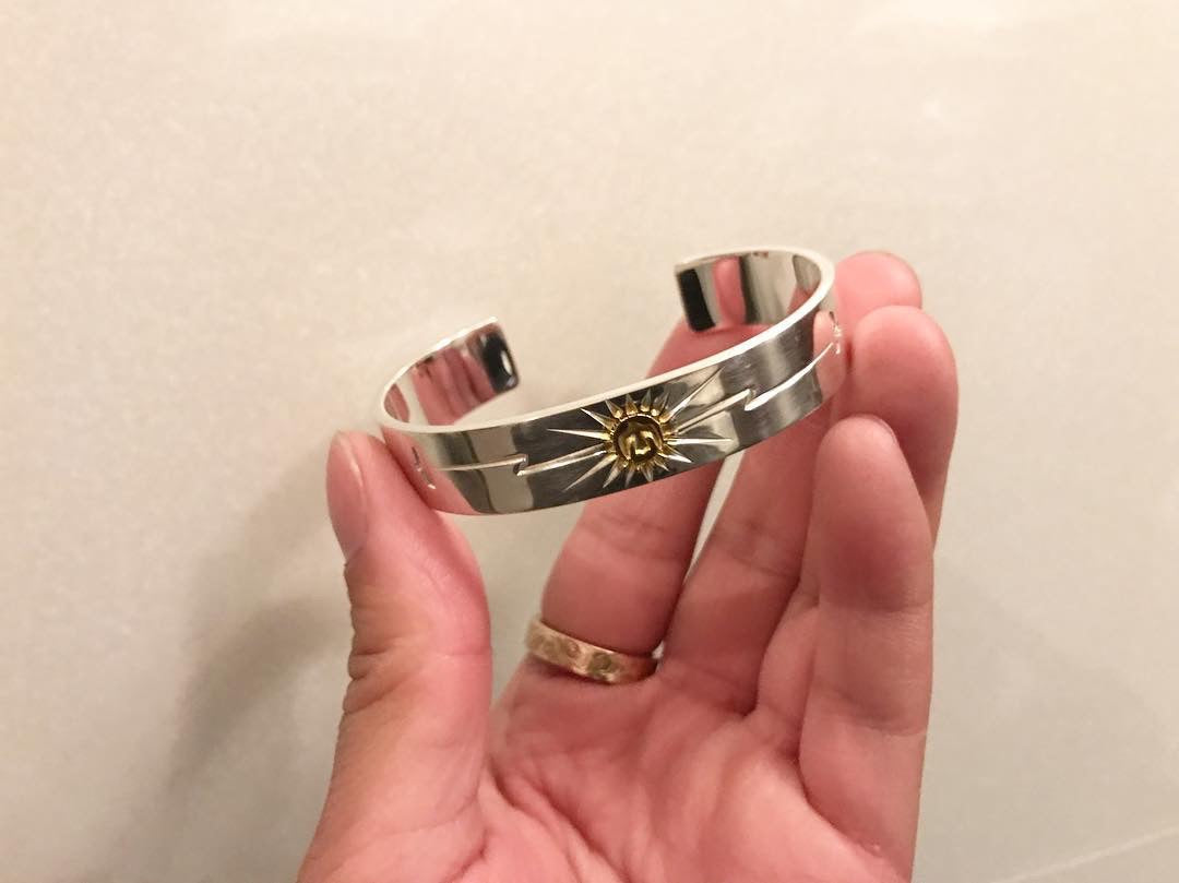 12mm K24 放射本彫Thunder Bangle