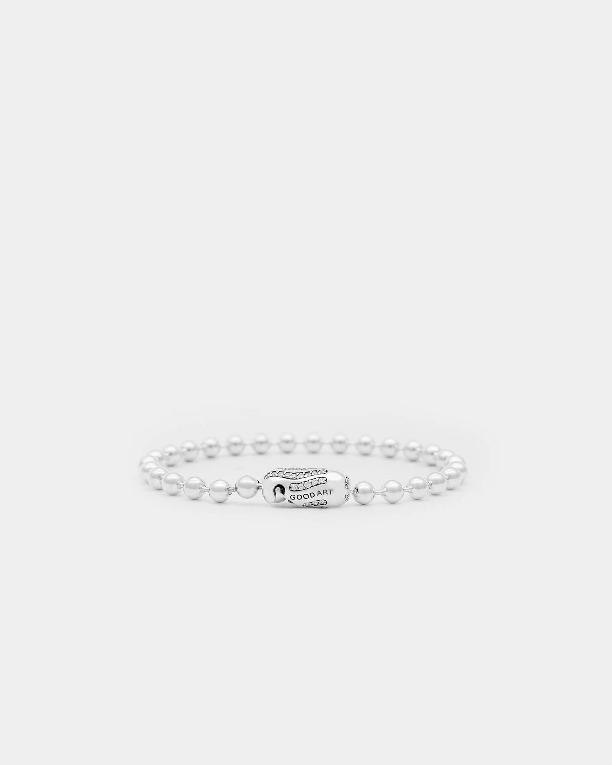Poplock B Bracelet - White Diamond Pavé