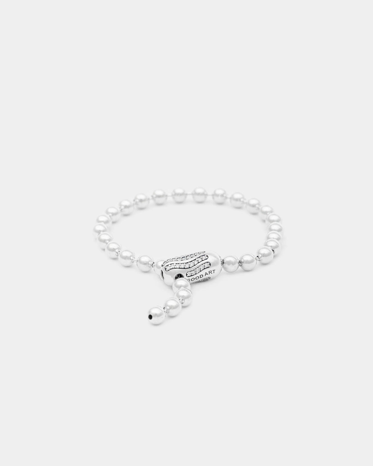 Poplock B Bracelet - White Diamond Pavé