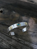點木槿金花x2金繩Sky Blue Topaz 12mm手鈪