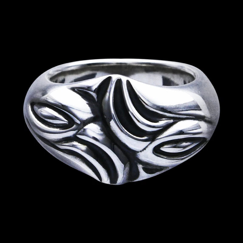 Curved Silk Ring (L)