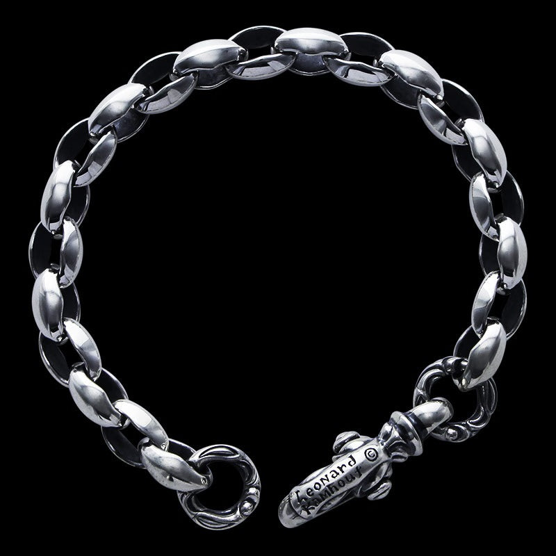 Silk Link (S) Bracelet (Cygnet Circle) (Engraving Leonard Kamhot)