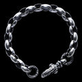 Silk Link (S) Bracelet (Cygnet Circle) (Engraving Leonard Kamhot)