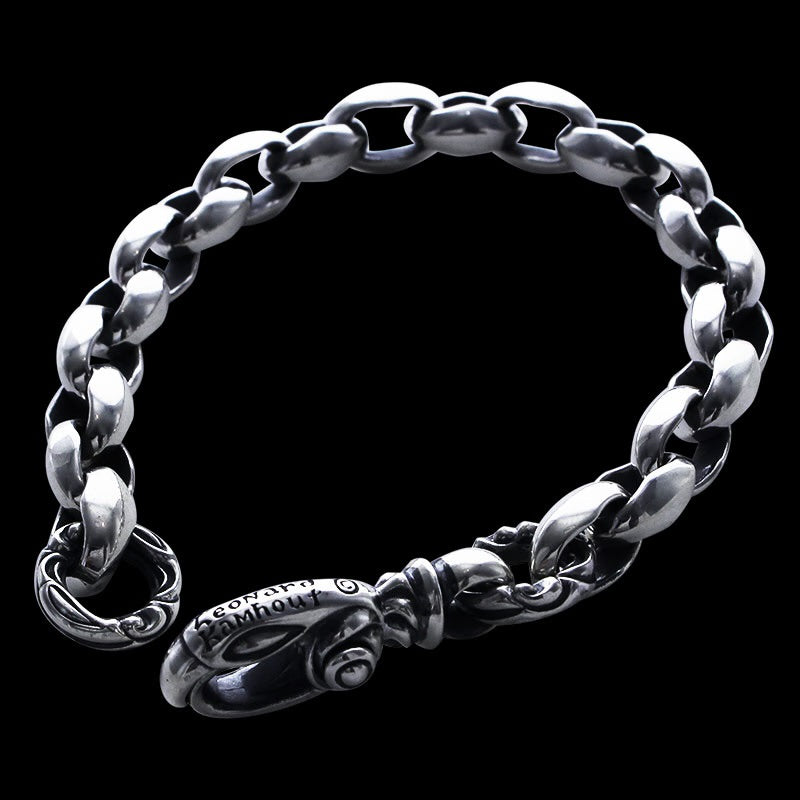 Silk Link (S) Bracelet (Cygnet Circle) (Engraving Leonard Kamhot)