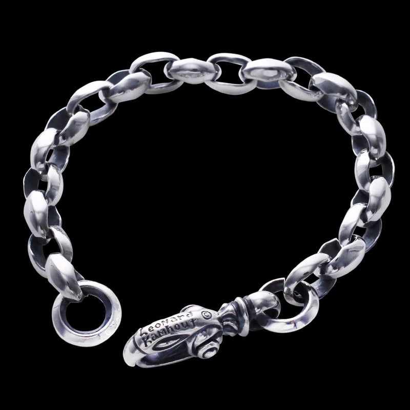 Silk Link (S) Bracelet (Plain Circle) (Leonard Camhort Engraved)