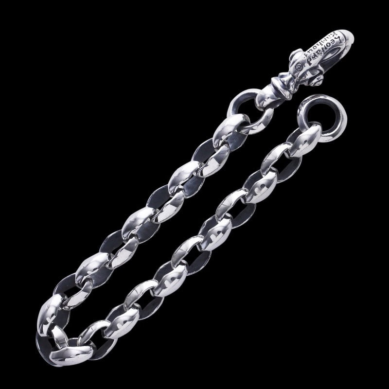 Silk Link (S) Bracelet (Plain Circle) (Leonard Camhort Engraved)