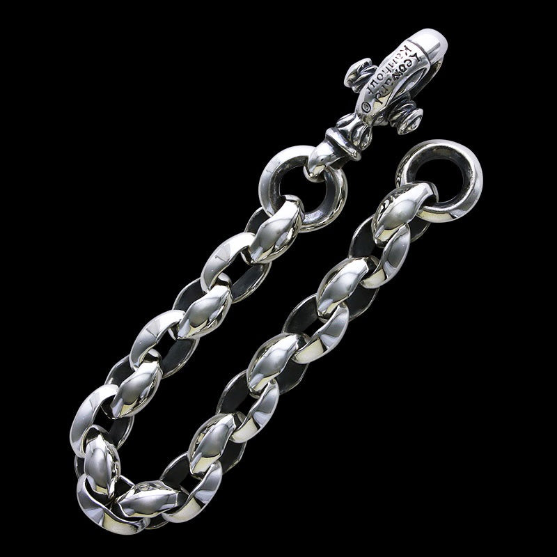Silk Link (M) Bracelet (Plain Circle) (Engraving Leonard Kamhort)