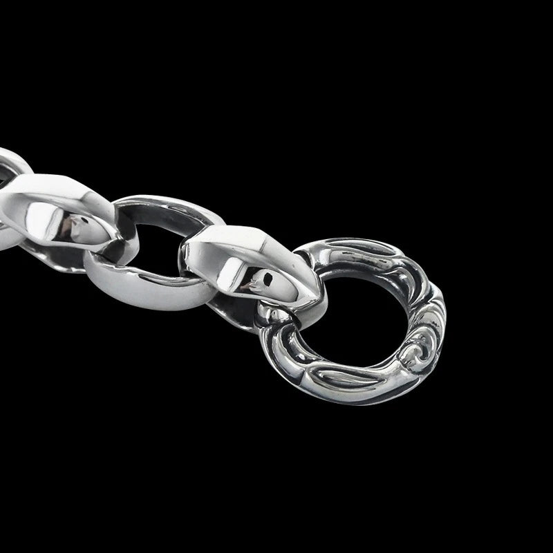 Silk Link (M) Bracelet (Crane Circle)