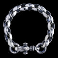 Silk Link (M) Bracelet (ID Circle) (Leonard Camhot Engraved)