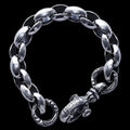 Silk Link (M) Bracelet (Crane Circle) (Leonard Kamhot Engraving)