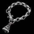 Silk Link (M) Bracelet (Crane Circle) with Crane Bell