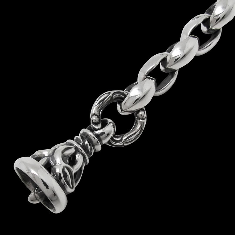 Silk Link (M) Bracelet (Crane Circle) with Crane Bell