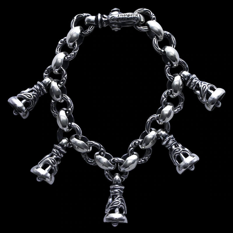 Cygnet With 5 Dove Bell (M) Bracelet (Engraving with Leonard Camhort)