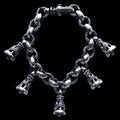 Cygnet With 5 Dove Bell (M) Bracelet (Engraving with Leonard Camhort)