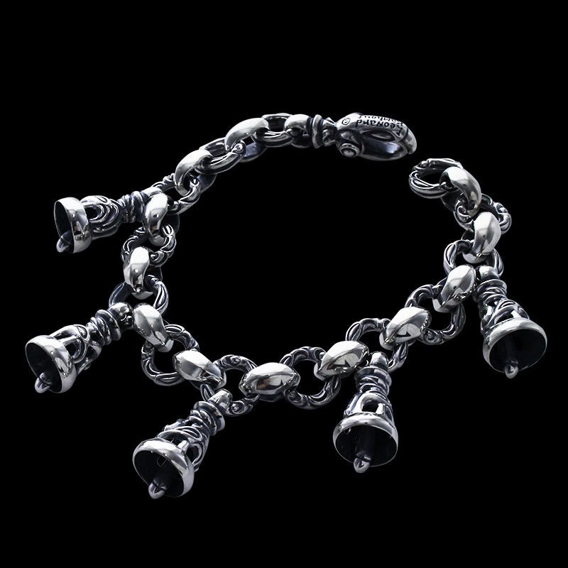 Cygnet With 5 Dove Bell (M) Bracelet (Engraving with Leonard Camhort)