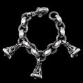 Crane with 3 Crane Bell Bracelet
