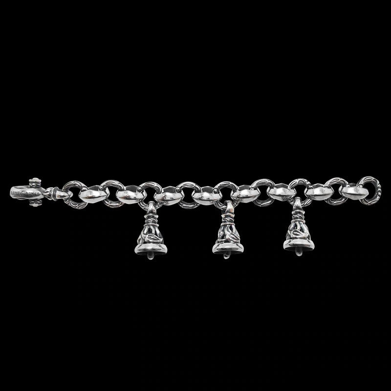 Crane with 3 Crane Bell Bracelet