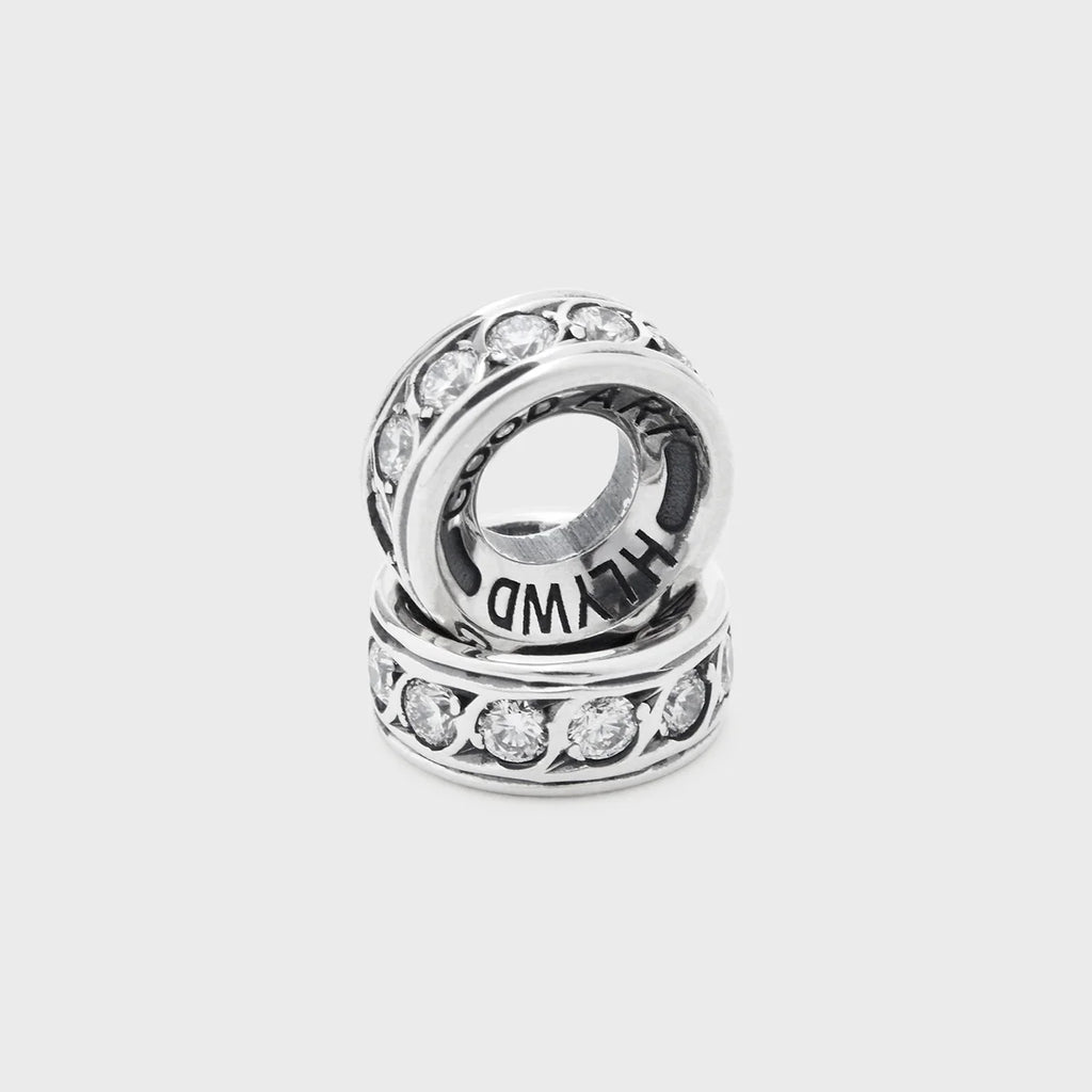 Pavé Rondel - White Diamonds