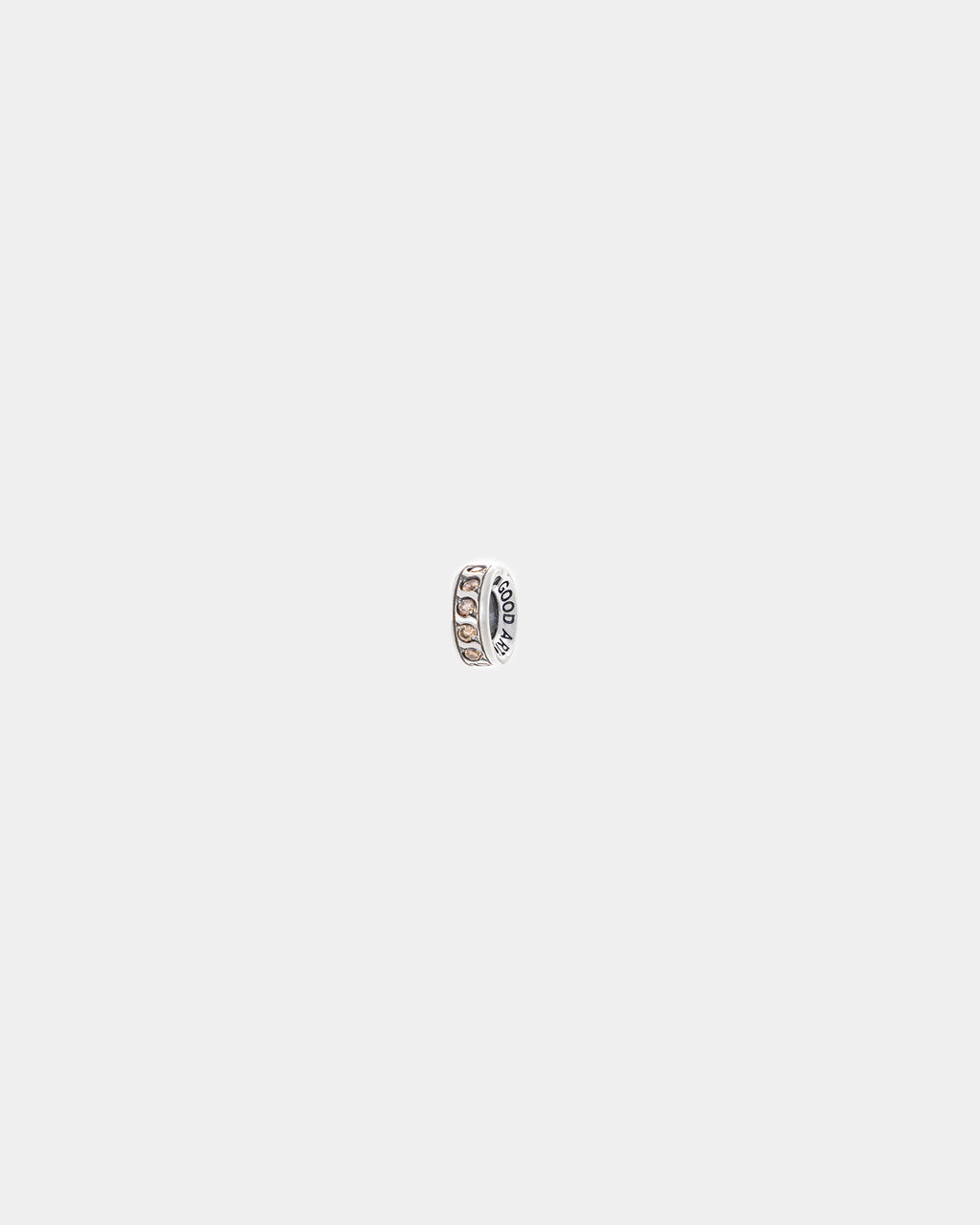 Pavé Rondel - Black Diamonds