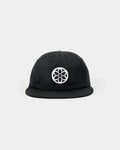 Classic Cotton Ball Cap - Rosette - Black