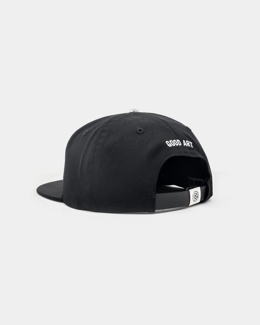 Classic Cotton Ball Cap - Rosette - Black