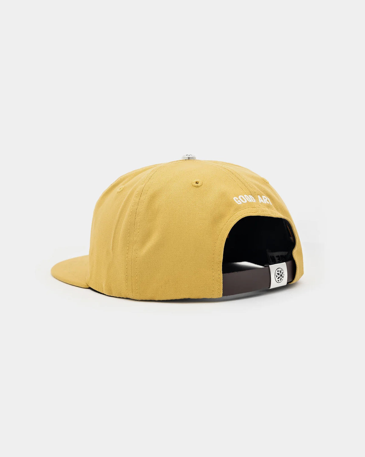 Classic Cotton Ball Cap - Rosette - Mustard