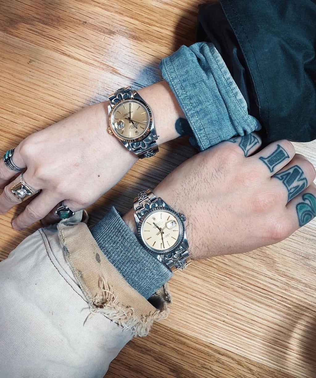 SWISS LINK, SKINNY WATCH BAND BRACELET
