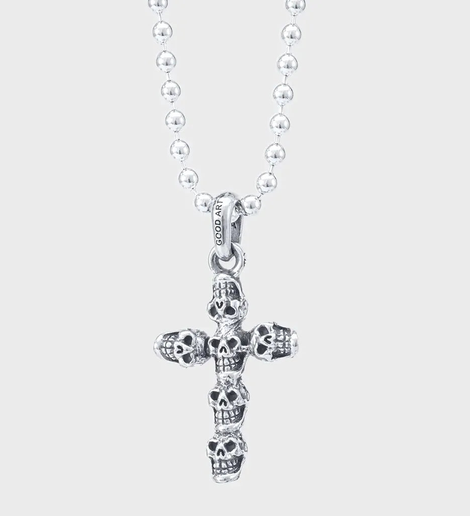 Jack Skull Cross Pendant