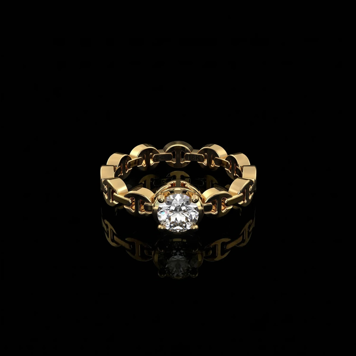 HB182D Micro II Single Solitaire With .5 Carat Diamond