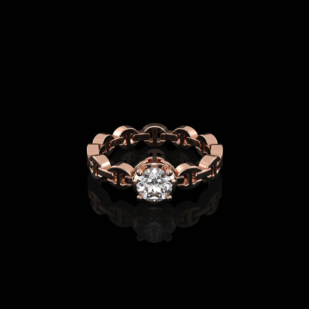 HB182D Micro II Single Solitaire With .5 Carat Diamond