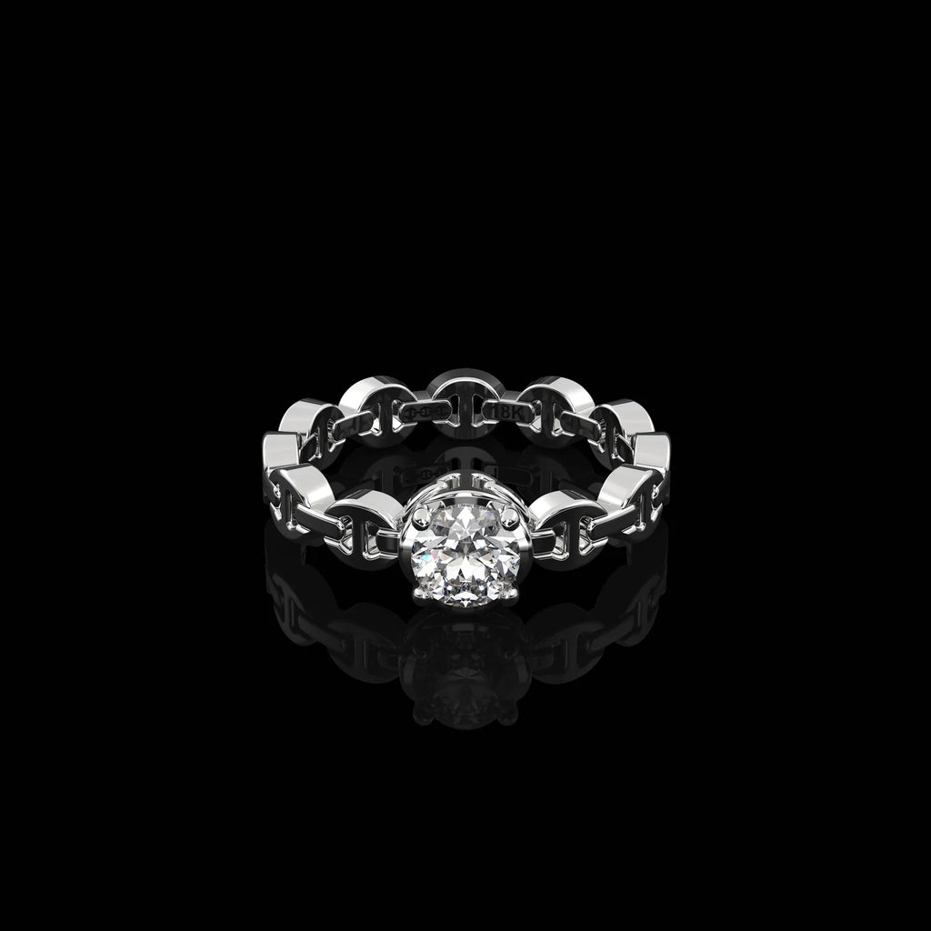 HB182D Micro II Single Solitaire With .5 Carat Diamond