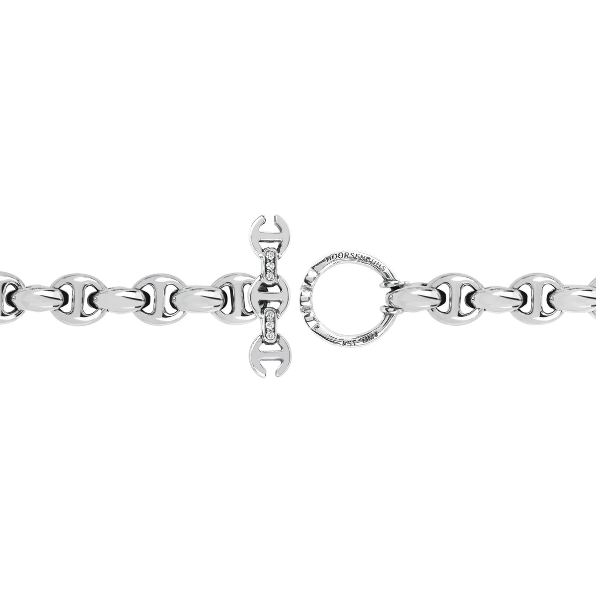 HB068 10MM OPEN-LINK™ WALLET CHAIN WITH DIAMOND PENDANT