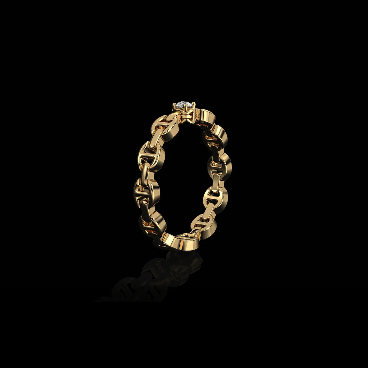 HB195D MICRO II SINGLE SOLITAIRE WITH 2.5MM DIAMOND