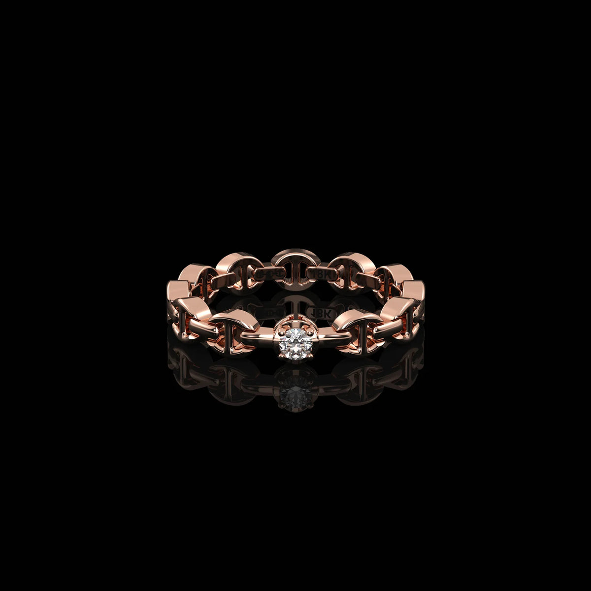 HB195D MICRO II SINGLE SOLITAIRE WITH 2.5MM DIAMOND