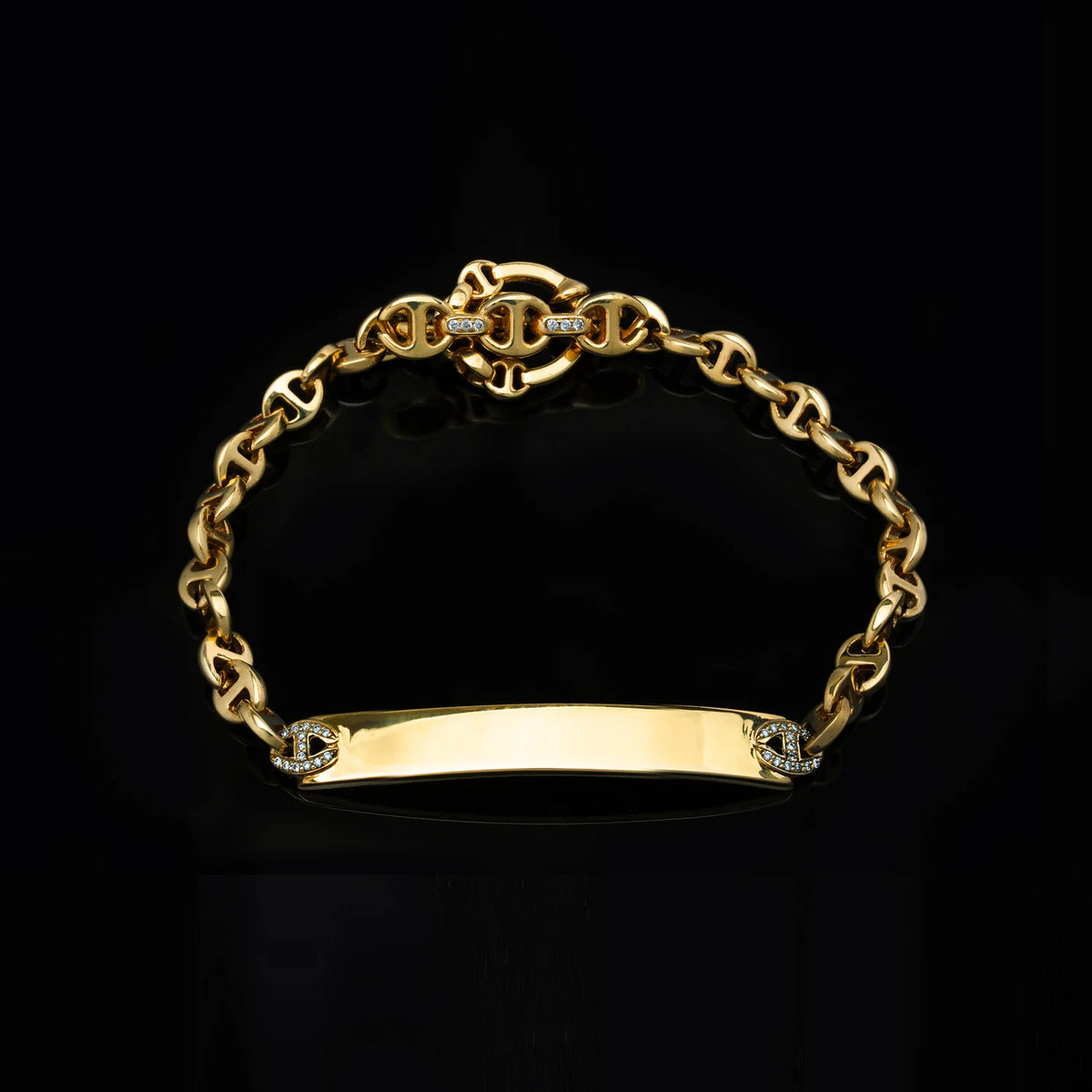 HB059M 3MM OPEN-LINK™ MONOGRAM BRACELET