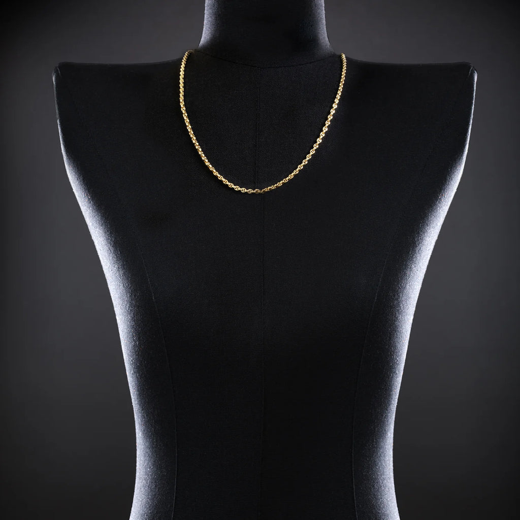 HB040 3mm MICRO OPEN-LINK NECKLACE